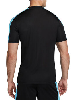 camiseta nike manga corta fútbol hombre  ACD23 , negro-turquesa