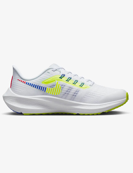 zapatilla nike running niño  AIR ZOOM PEGASUS 39 blanco-mulitcolor