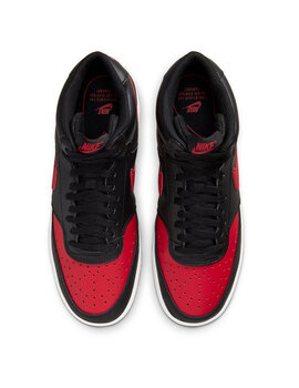 zapatilla nike hombre  COURT VISION MID, negro-rojo