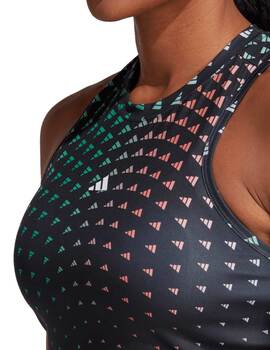 camiseta running adidas mujer TR-ES BLUV TK, negro