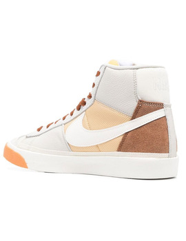 zapatilla nike hombre  BLAZER MID PRO CLUB blanco-naranja