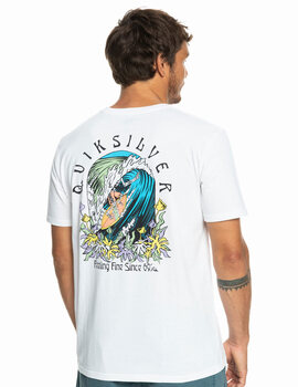 camiseta quiksilve manga corta hombre ORIGINALBARREL, blanco