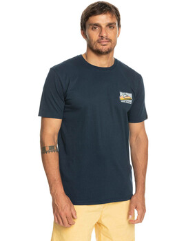 camiseta manga corta quiksilver hombre RETROFADE, marino