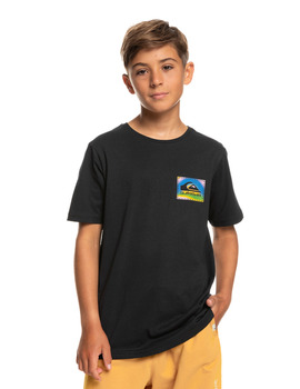 camiseta manga corta quksilver niño COLOURFLOW negro