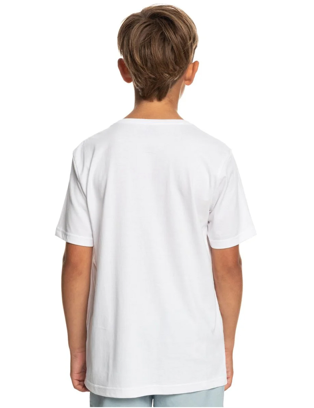 camiseta quiksilver manga corta niño SUNSETSESSION blanco