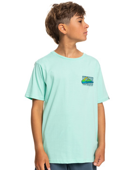 camiseta manga corta niño quiksilver RETROFADE B verde agua