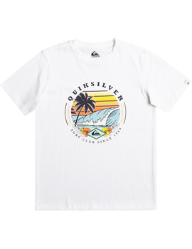 camiseta manga corta niño quiksilver QSSURFCLUB B blanco
