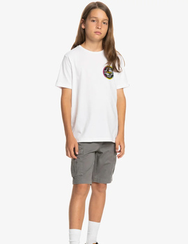 camiseta manga corta quiksilver niño COREBUBBLE , blanco