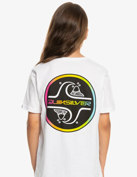 camiseta manga corta quiksilver niño COREBUBBLE , blanco