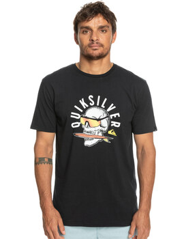 camiseta manga corta quiksilver hombre QSROCKINSKULL negro