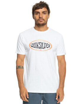 camiseta hombre manga corta quiksilver INCIRCLES, blanco