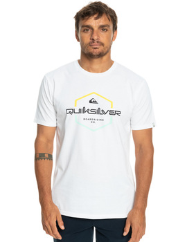 camiseta manga corta hombre quiksilver PASSTHEPRIDE blanco