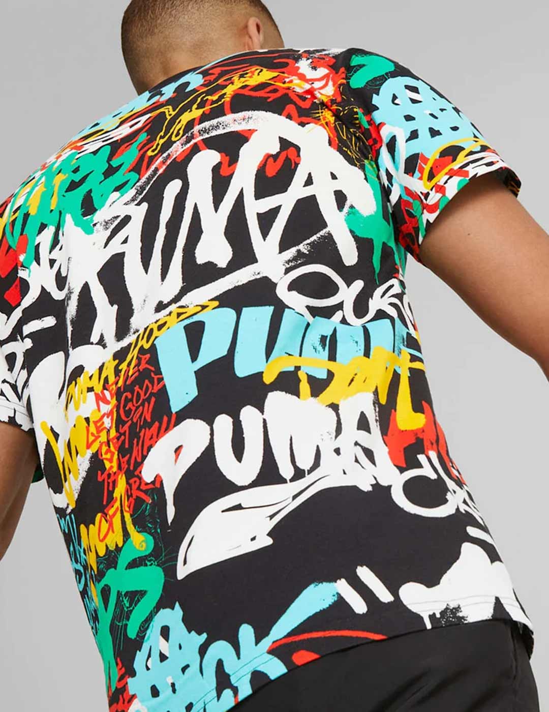 camiseta puma sportswear hombre GRAFFITI TEE, negro