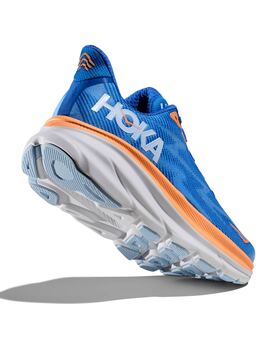 zapatilla running hombre hoka M CLIFTON 9, azul naranja