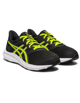 zapatilla deporte niño asics JOLT 4 GS, negro-fluor