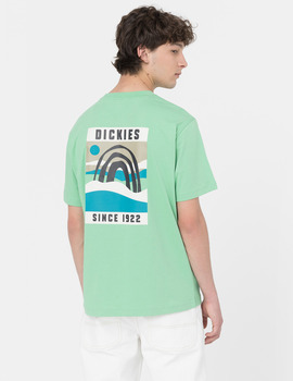 camiseta manga corta hombre dickies BAKER CITY , verde