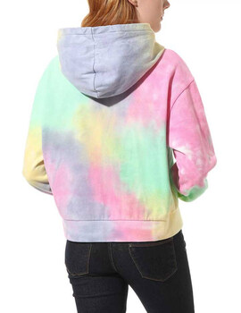 camiseta  Vans mujer RESORT WASH CROP, multicolor