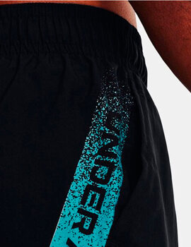 short hombre under armour WOVEN GRAPHIC , negro-azul