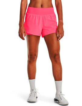 short under armour mujer malla interior FLEX WOVEN 2-IN-1 , rosa