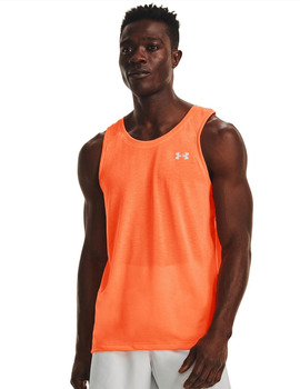 camiseta asas under armour hombre UA STREAKER SINGLET, naranja