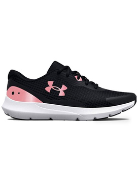 zapatilla trainning under armour mujer  W SURGE 3, negro-rosa