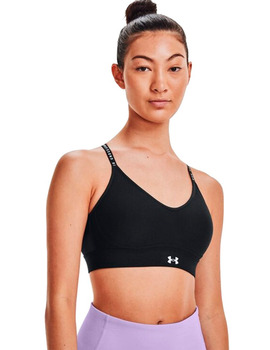 sujetador deportivo under armour INFINITY COVERED LOW, negro