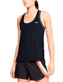 camiseta asas under armour mujer  KNOCKOUT, negro