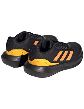 zapatilla adidas junior multideporte RUNFALCON 3.0 K, negro-naranja