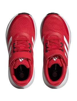 zapatilla adidas junior multideporte con velcro RUNFALCON 3.0 K, rojo-blanco