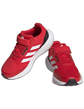 zapatilla adidas junior multideporte con velcro RUNFALCON 3.0 K, rojo-blanco