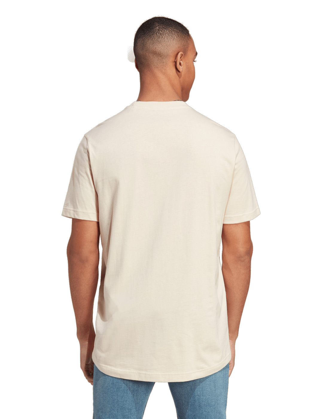 camiseta manga corta adidas hombre beige