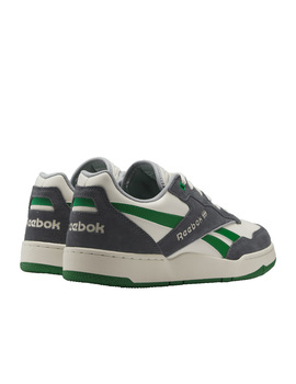 zapatilla clásica reebok hombre BB 4000 II, blanco-verde-gris