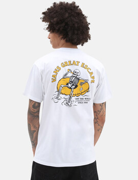 camiseta manga corta hombre vans PERMANENT VACATION, blanco