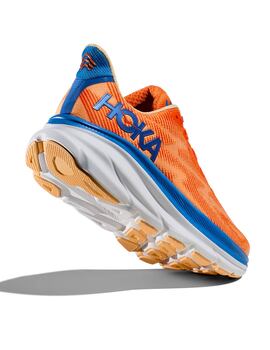 zapatilla running hombre CLIFTON 9, naranja-azulon