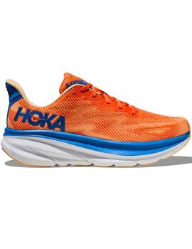 zapatilla running hombre CLIFTON 9, naranja-azulon