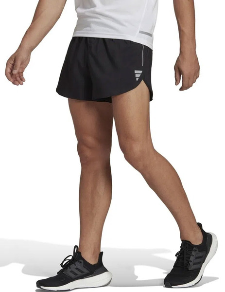 Pero afeitado Intacto short competición adidas hombre running negro