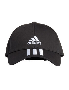 gorra adidas baseball  3S CAP negro-blanco