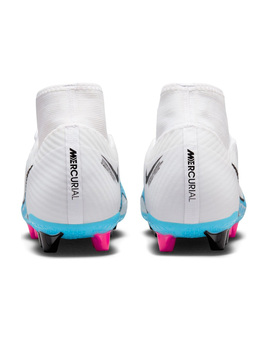 bota de fútbol nike  ZOOM MERCURIAL SUPERFLY 9, blanco-azul