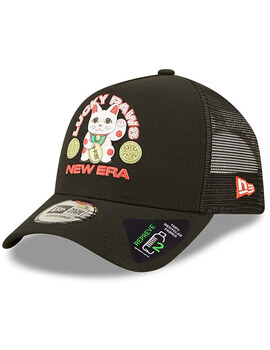 gorra new era LUCKY PAWS  TRUCKER, negro