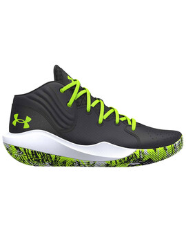 zapatilla de baloncesto under armour UA JET '21, negro-verde