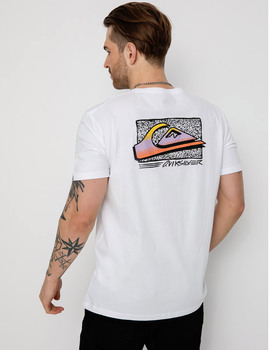 camiseta manga corta quiksilver hombre RETROFADE blanco