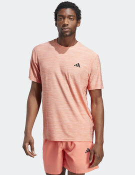 camiseta adidas trainning hombre manga corta coral