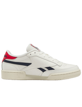 zapatilla clásica reebok hombre CLUB C REVENGE. blancco-marino-rojo