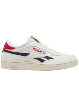 zapatilla clásica reebok hombre CLUB C REVENGE. blancco-marino-rojo