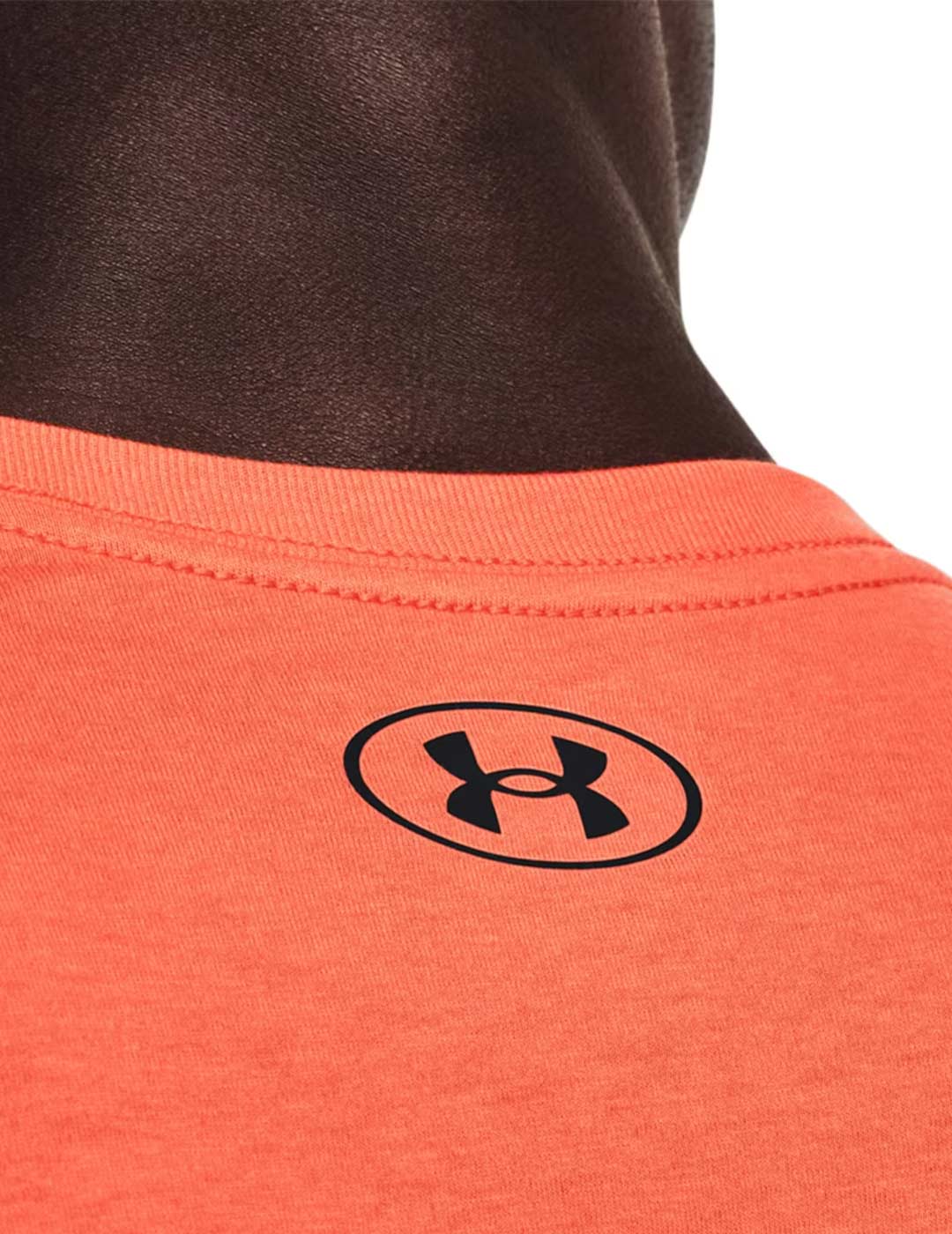 camiseta tecnica under armour hombre manga corta  , naranja