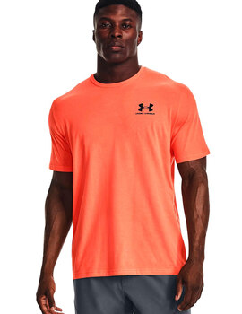 camiseta tecnica under armour hombre manga corta  , naranja