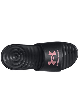 chancla under armour mujer  MANSA FIX SL negro-rosa