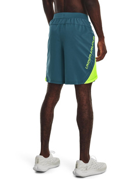 pantalón de deporte under armour hombre  LAUNCH 7'' azul-verde pistacho