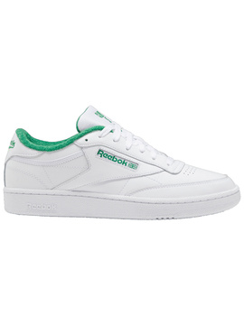 zapatilla clasica reebok CLUB C 85, blanco-verde