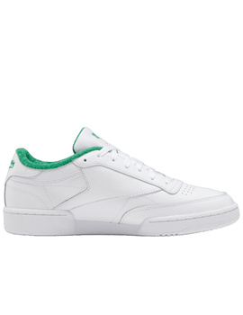 zapatilla clasica reebok CLUB C 85, blanco-verde